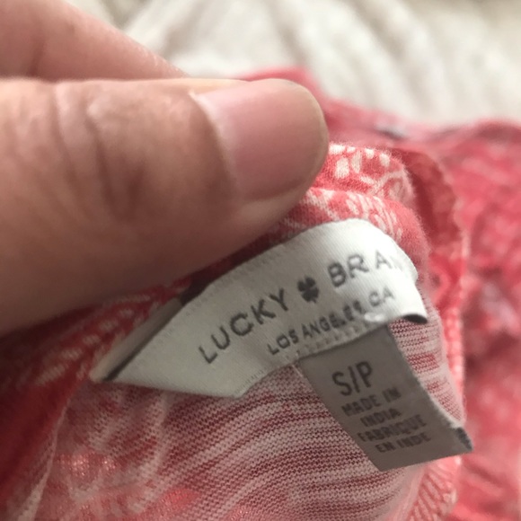 Lucky brand shirt top small new knotted front NWT - Picture 4 of 10